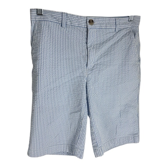 Vineyard Vines Boys Breaker shorts Striped Sz 16 Blue - Picture 2 of 5